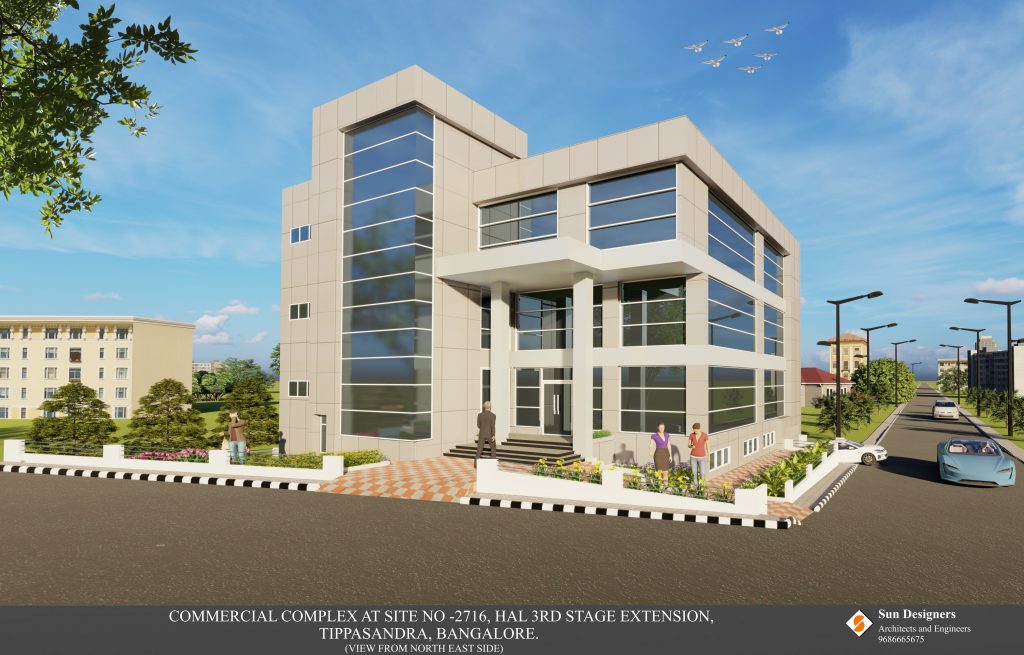 Commercial complex HAL 3rd stage Extension, Tippasandra, Bagnalore